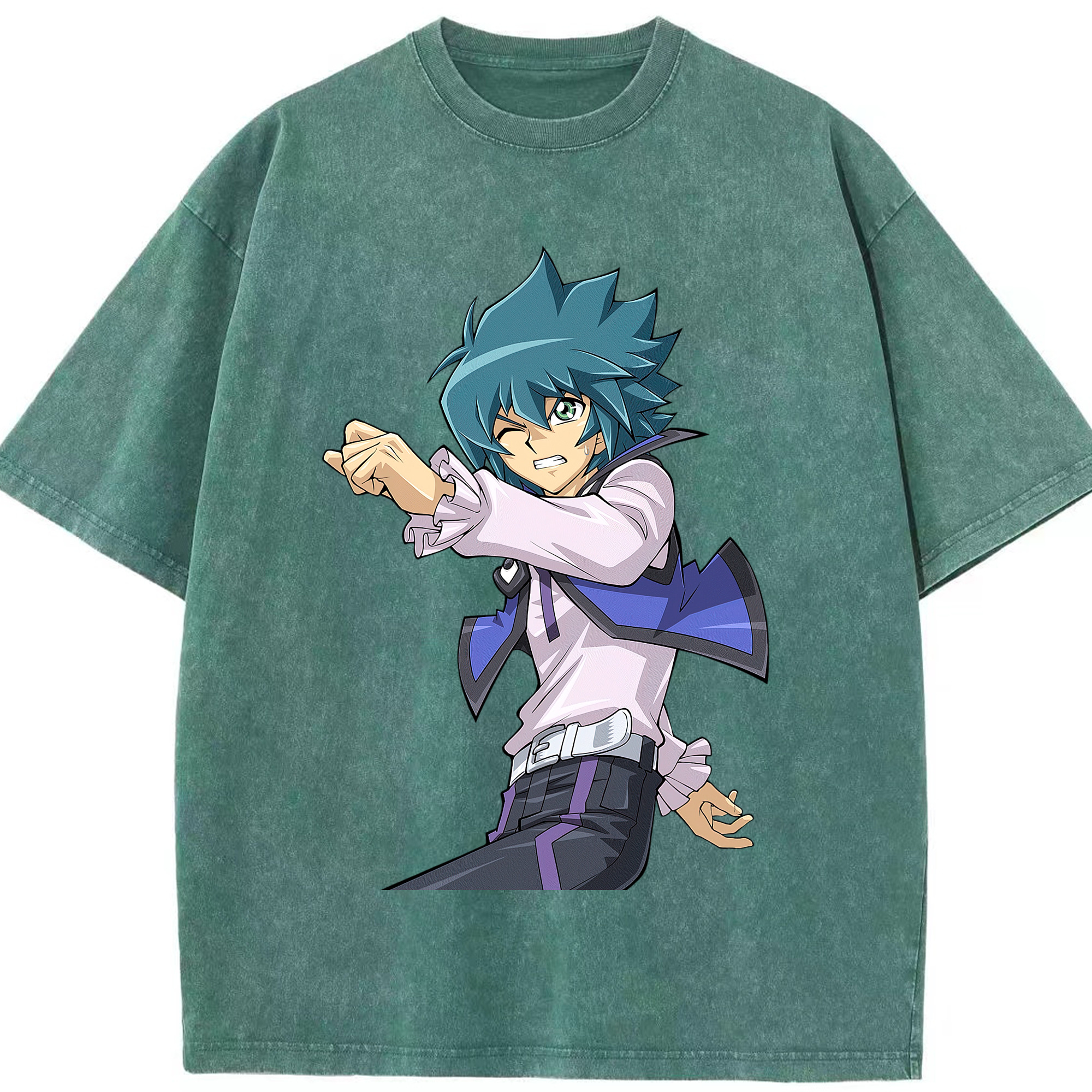 （画像用） 遊☆戯☆王 Yu-Gi-Oh! 綿100% ヴィンテージ風 半袖Tシャツ（フロントプリント）